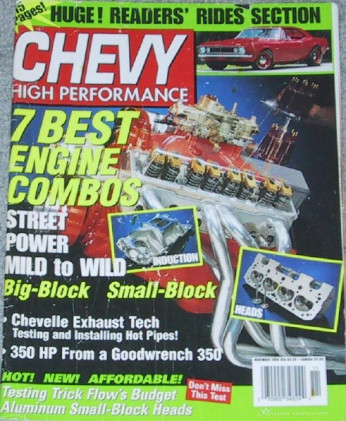 CHEVY HIGH PERFORMANCE 1999 NOV - L-98,  VETTE/NOMAD*